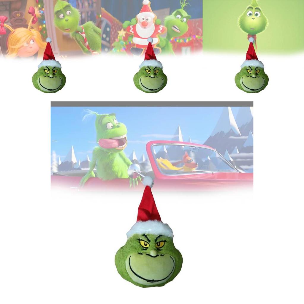 Charming Grinch Keychain Plush Toy Featuring Delightfully Soft Fabric For Gifts