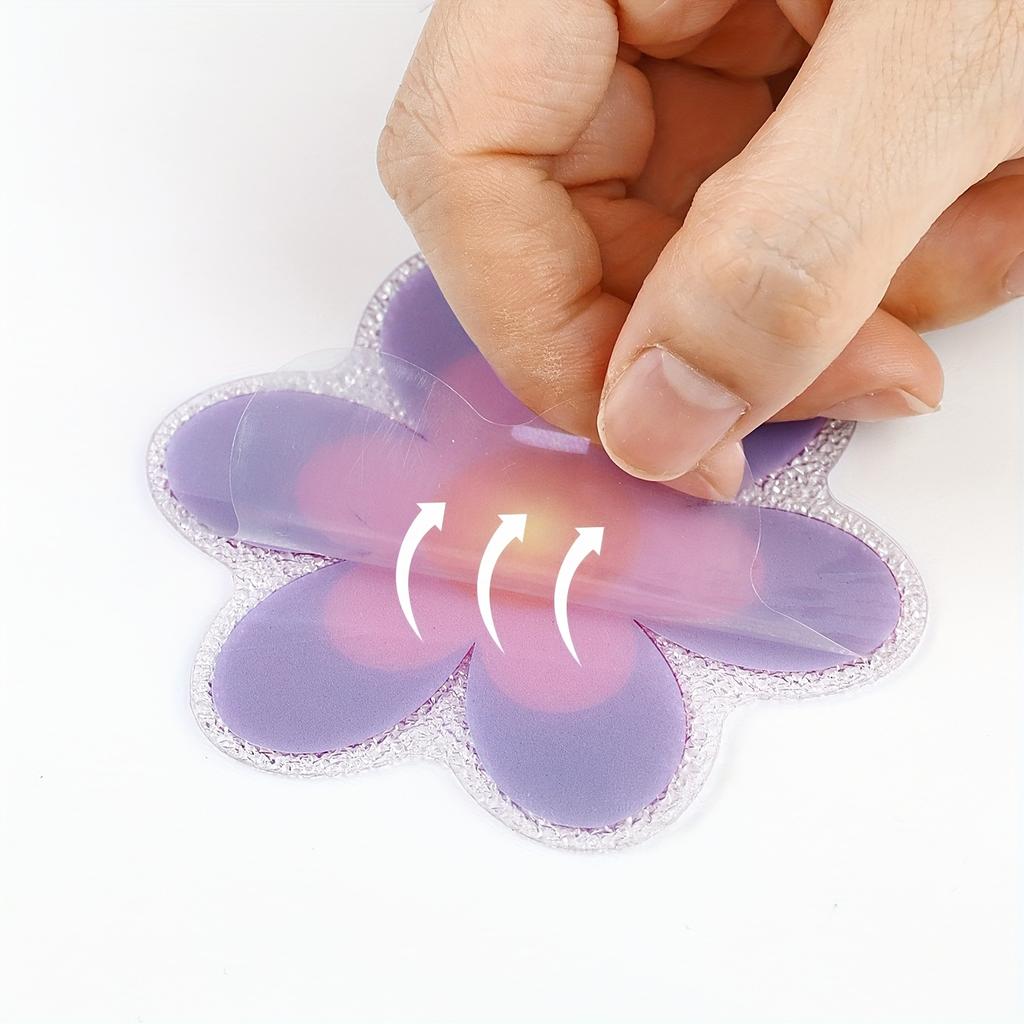 10-color Flower Self-adhesive Bathtub Non-slip Stickers for Bathroom and Stairs Strong Friction Safety Non-slip Tape Colorful Stickers