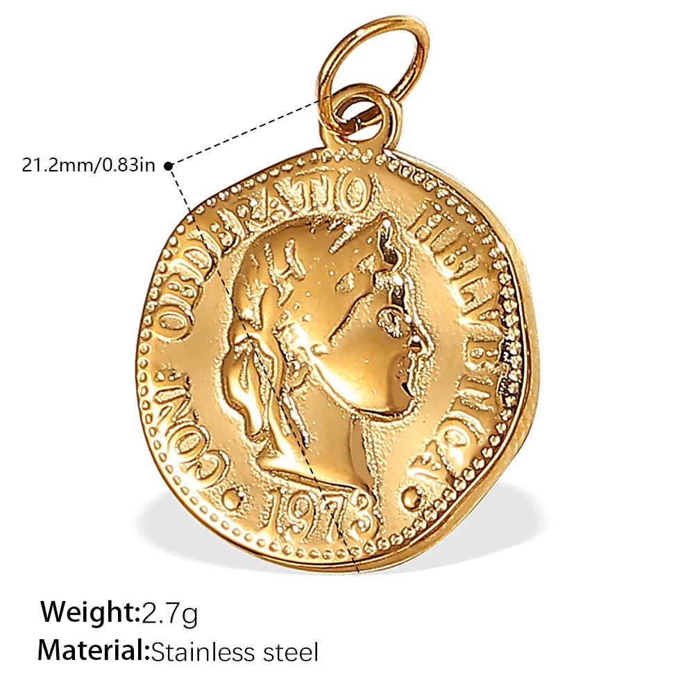 2026 DIY Pendant Necklace Fortune Amulets 18K Gold Plated Stainless Steel Charms Protection Luck Pendants for DIY Jewelry Making