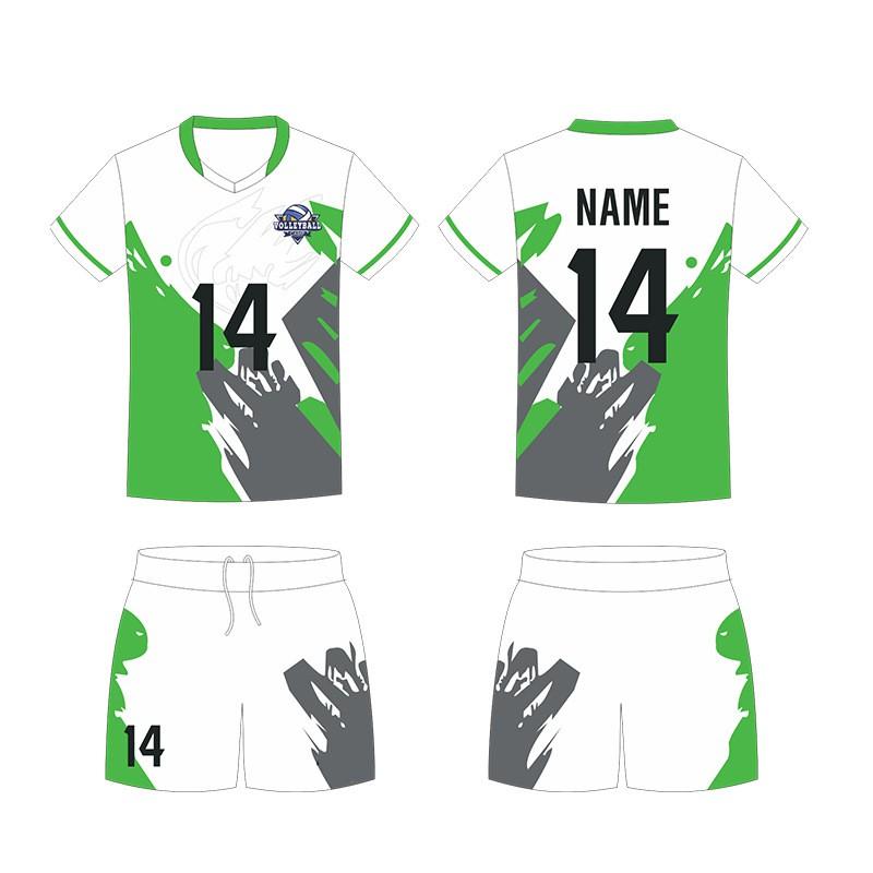 Volleyball Uniform Set Breathable Sports Training Jersey Men Women Striped Team Wear