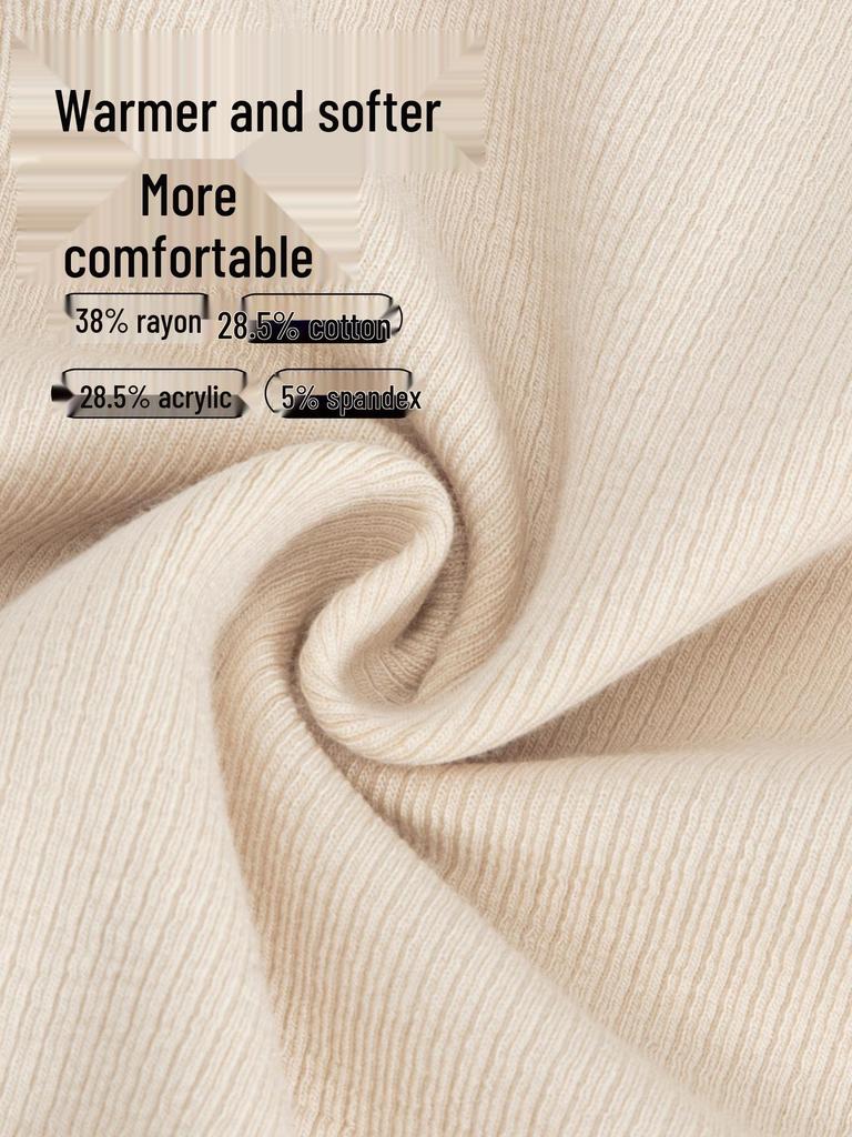 Women's Slim Fit Brushed Square Neck Camisole - Solid Color Warm Base Layer for Autumn and Winter