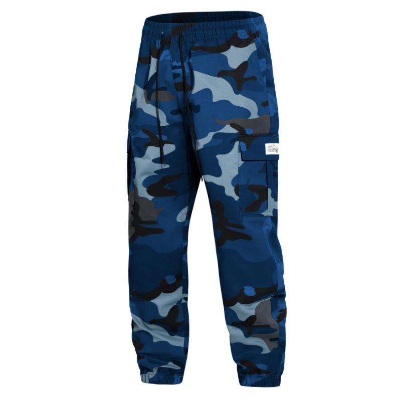 

Men s European Camo Cargo Pants - Stylish Outdoor Sports Casual Wear XXXL синий