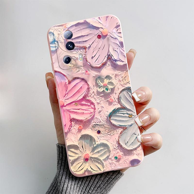 For Xiaomi 13 Lite Civi2 Phone Case Cute Cartoon Cat Fox Soft Silicone Bumper Cover For Xiaomi13 Lite Xiaomi Civi 2 Fundas Shell
