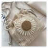 Women's Bag New Style in The Summer Straw Weaving Cute Ins Bucket Bag Persality Girl Single-shoulder Crossbody Bag