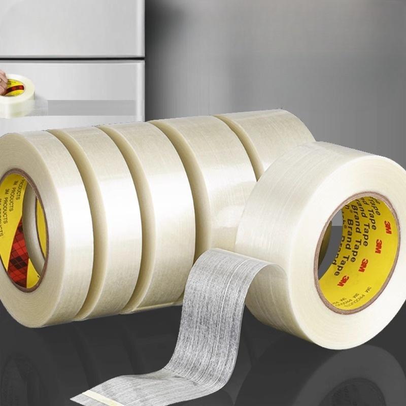 

Striped Fiberglass Tape Strong Lithium Battery Pack Insulation Wrap Fiber Tapes Heavy Duty Transparent Reinforced Adhesive Tape 12mm&50M - 1roll чистый