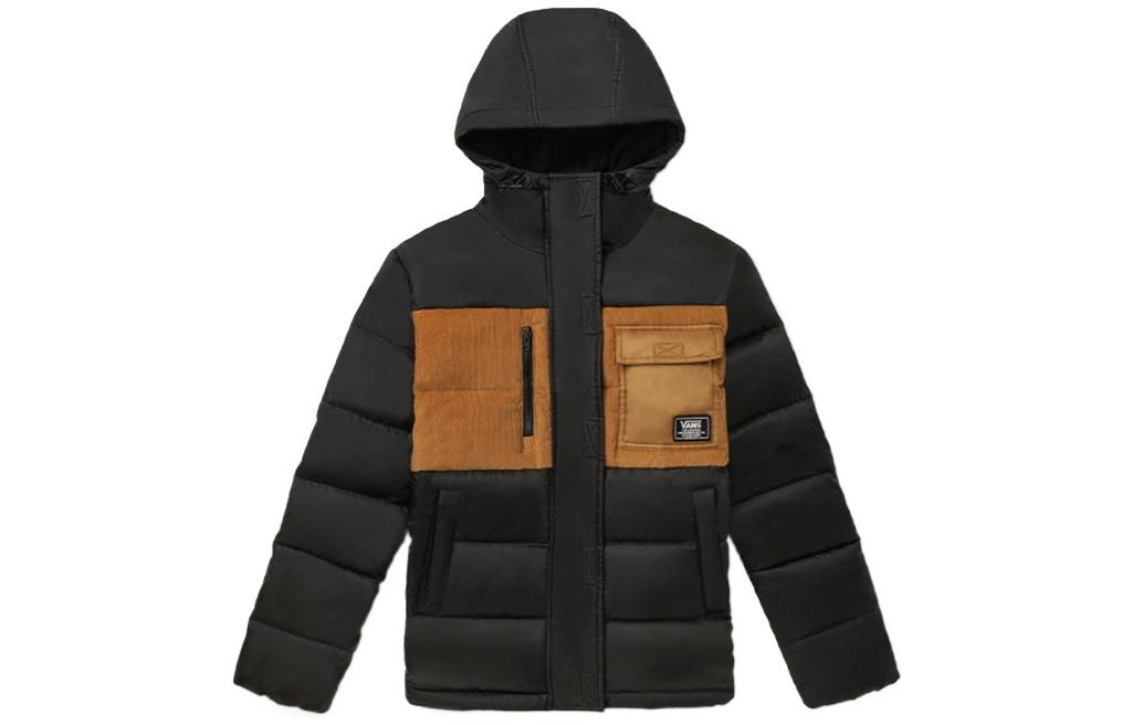 Vans Down Jackets Men s Black Hooded Moderate Other VN0A5F6VBLK M