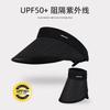 Sunscreen Hat Summer Female Sunshade UV Protection Empty Top Vinyl Shell Hat Large Brim Sunshade Face Outdoor Cycling Hat