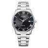 Montre bracelet Citizen Collection Simple Adjust Eco-Drive montre radiocommandée modèle fin AS1060-54E homme.