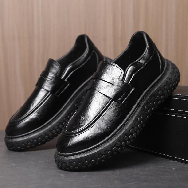 Autumn new leather shoes non-slip comfortable casual shoes leather surface commuting 39