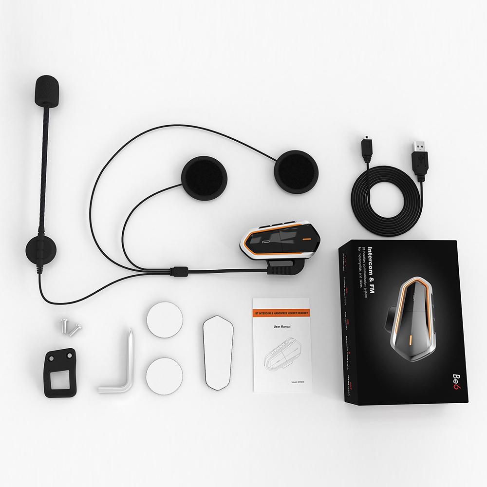 Buy B35 1000m Motorcycle Helmet Waterproof BT Headset Ski