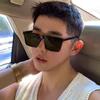 Men's Sunglasses For Uv Protection While Driving.  New Style Square Frame Fashionable Sunglasses 2050