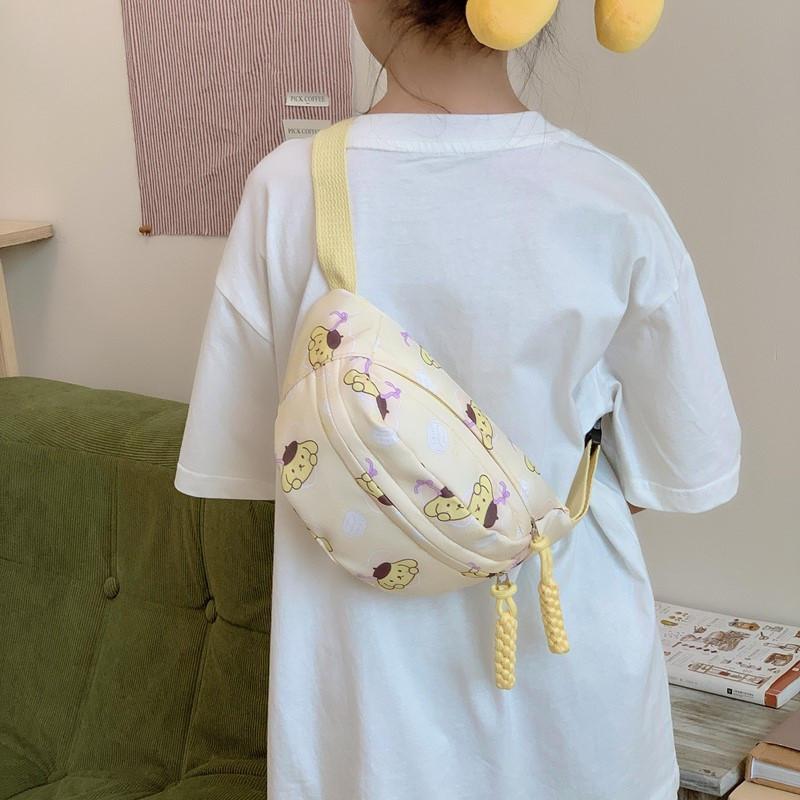 Sac Poitrine Enfant My Melody Extérieur Imperméable en Nylon pour l'École, les Voyages et l'Usage Quotidien