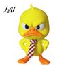 Creative 3D Printed Duck Decor Angry Figurine Cute Yellow with Detachable Small Gift for Coworkers Tie Fun Expression Desktop Ornament Family