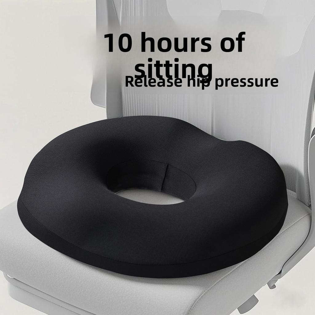 Ergonomic Memory Sponge Office Chair Cushion -10 Hours of Comfort, Adjustable Hip and Lumbar Support | Medium Soft Seat Cushion