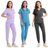 Unisex Breathable Surgical Nurse Uniform - Sweat-Absorbent Medical Scrub Set for Pet Hospital Use