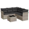 VidaXL Garden Lounge Set with Cushions 6 Pcs, Sofas with Adjustable Feet, Outdoor Furniture Set Patio Terrace, 3217632
