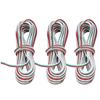 3pcs 32.8ft 3?Pin Extension Cable Pure Copper Core 22# Connection Cord Wire for LED Strip Light