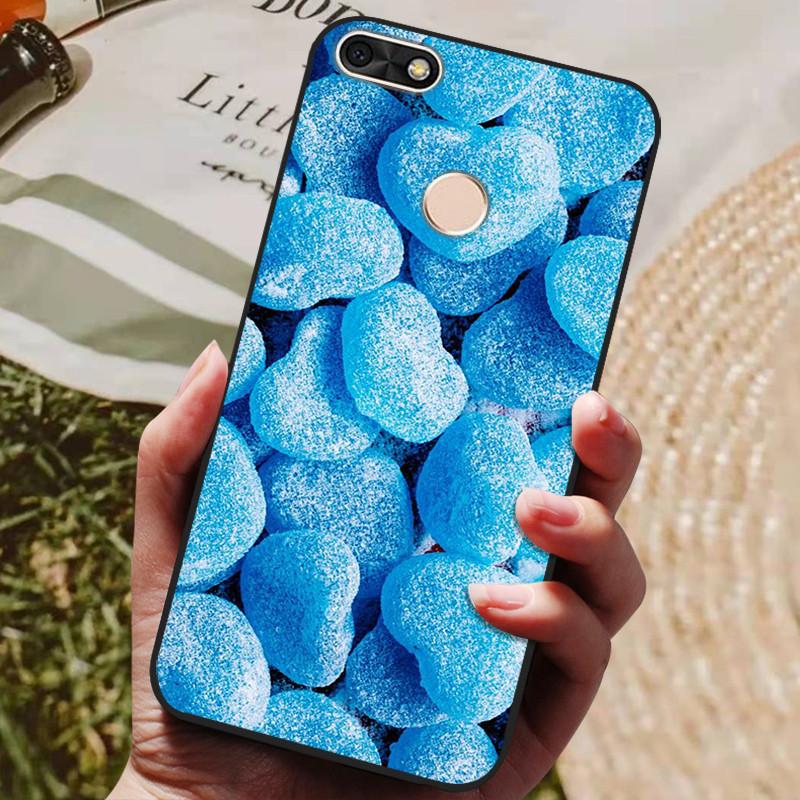 Per Huawei P Smart 5.65 pollici Custodia in TPU Morbido Silicone Lupo Carino Cover Posteriore Custodia per Telefono Per Huawei P Smart 2018 FIG-LX1 Custodia PSmart