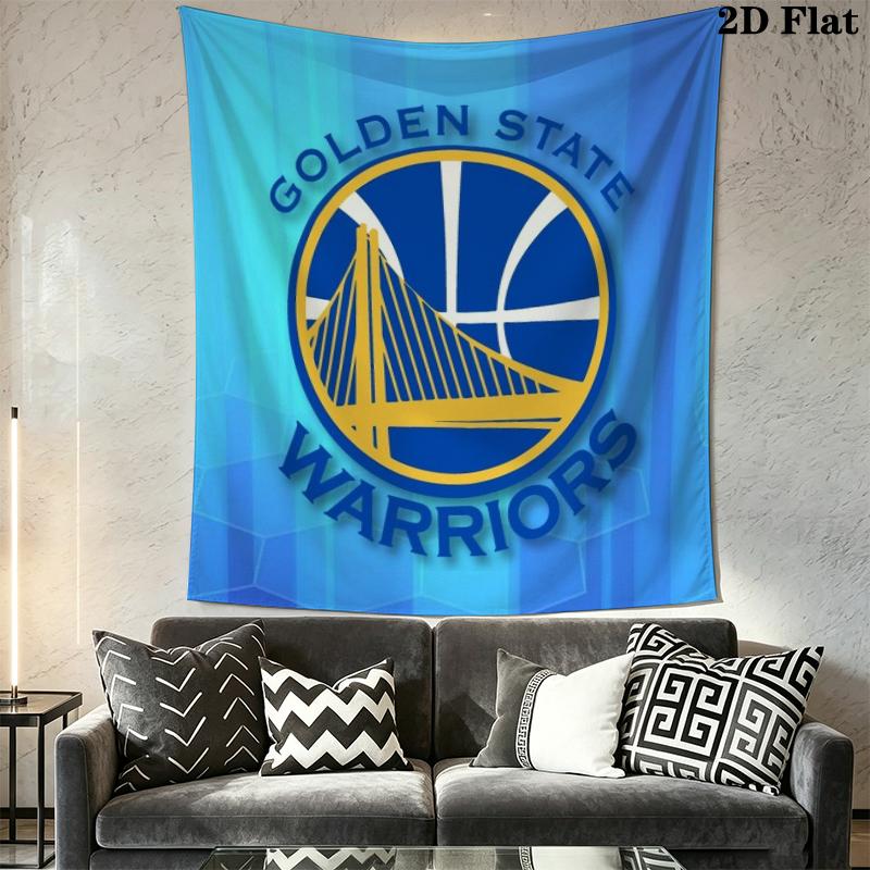Golden State Warriors Wall Tapestry Aesthetic Wall Hanging Printed Fabric Blanket Decorative Tapestries for Bedroom Living Room Home Decor