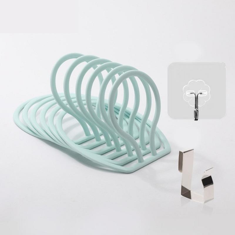 6pcs Baseball Cap Door Hanging Rack Hat Display Holder Door Closet Clothes Scarf Towel Round Storage Shelf Home Organizers