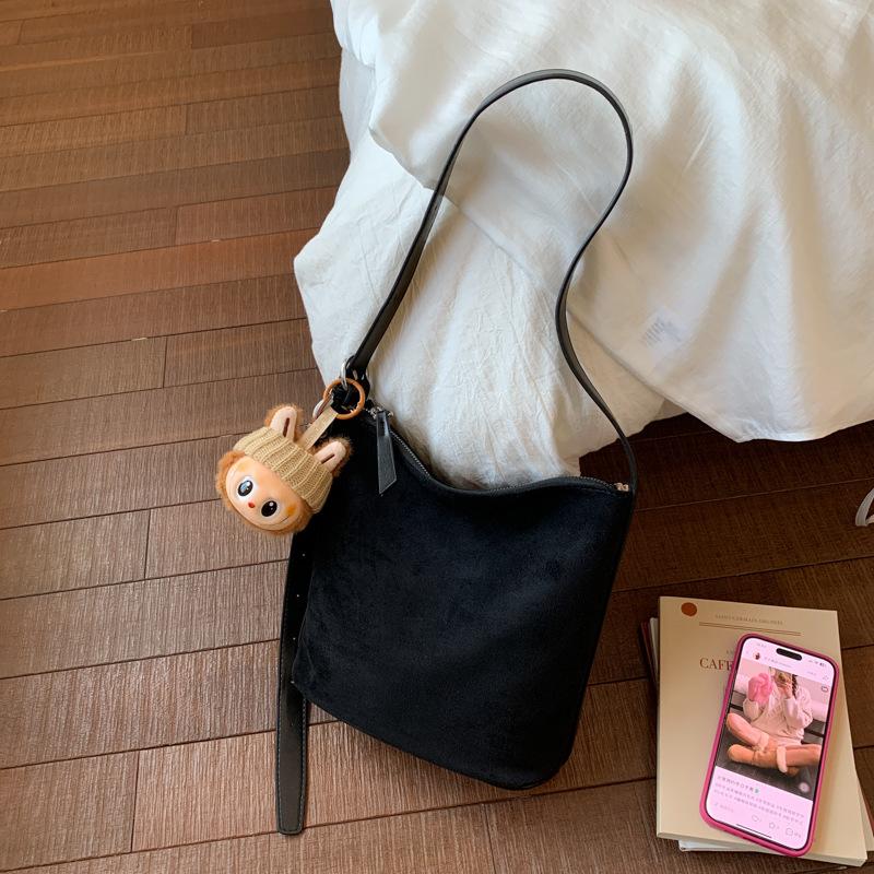 Herbst Retro Premium Feeling Achseltasche Damen 2025 neu matte Bucket Bag große Kapazität Schulter Pendlertasche Damen