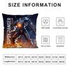 P-Pacific Rimm Movie Cushion Cover Pillowcase Ultra Soft Skin Friendly Fabric Cloud Like Comfort & Concealed Zipper