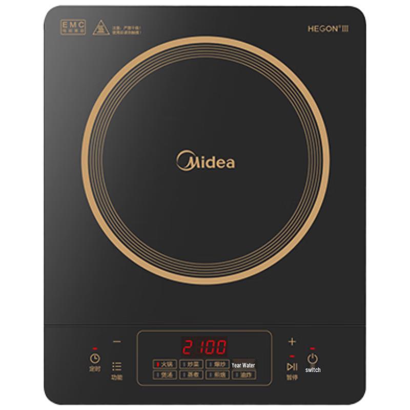 Индукционная плита Midea, китайская вилка (адаптер в комплекте)