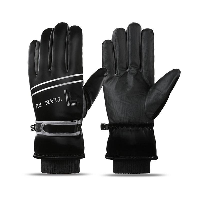 Winter Ski Gloves Men Thick Insulated Windproof Waterproof Touchscreen Snowboarding Hiking