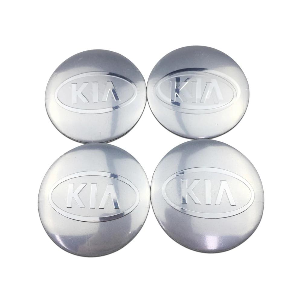 AABJA1 4pcs Car Wheel Center Hub Sticker Decal for KIA K3 K5 Sorento Ceed Picanto Forte Optima Stinger Sportage R Rio Soul Accessories
