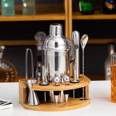 Wooden Cocktail Shaker Set