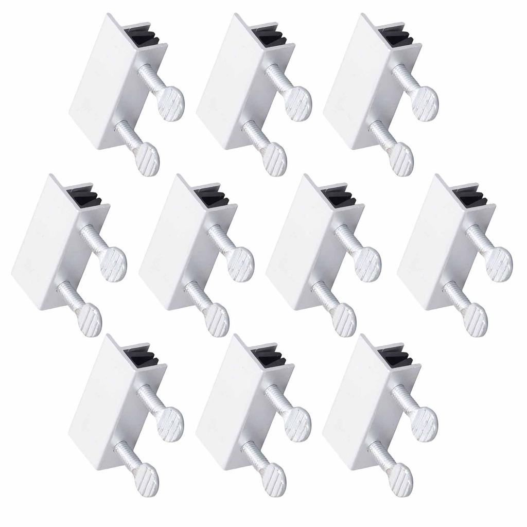 10 Stück Schiebefenstersicherungen Aluminiumlegierung Alterungsbeständig Verstellbarer Fensterstopper für Heimsicherheit