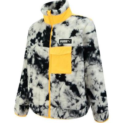 Puma Žieminė vilnonė striukė su prekės ženklo logotipu Unisex viršutiniai drabužiai, balta 539708-65