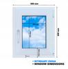 Fenster PVC Goldene Eiche 50X60 Rechts Neu 500X600 Mm Kipp-Dreh-Doppelverglasung
