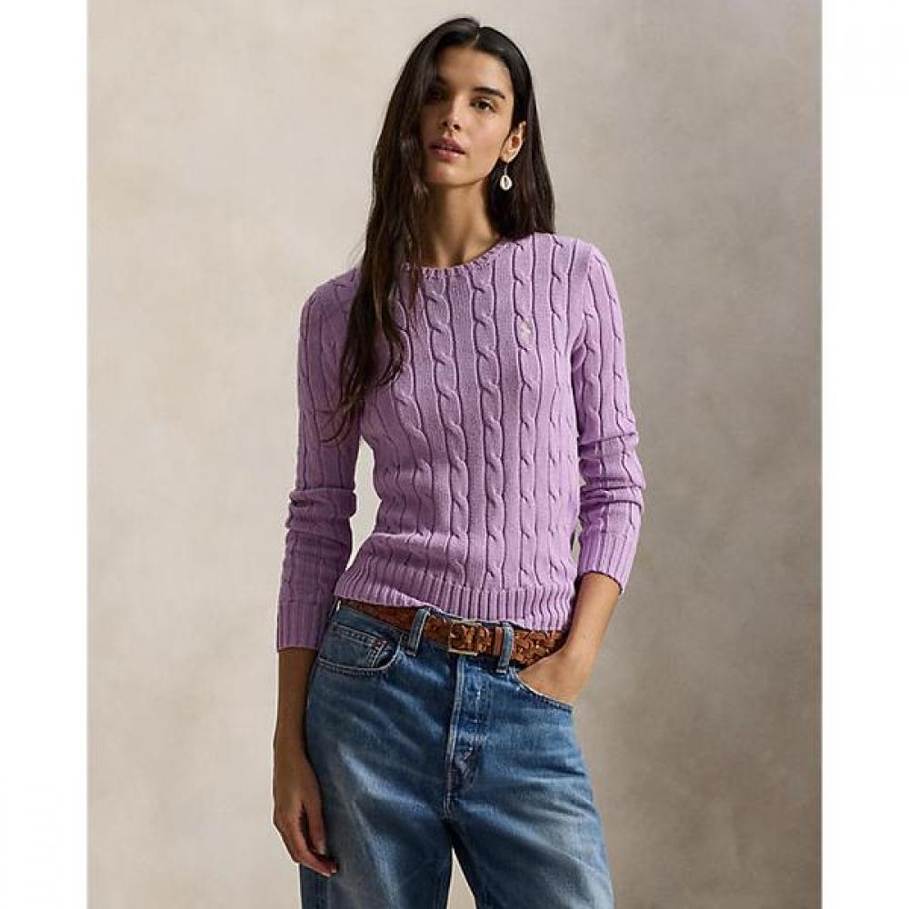 Polo Ralph Lauren Women S Cable Knit Cotton Crewneck Sweater M 22800₽