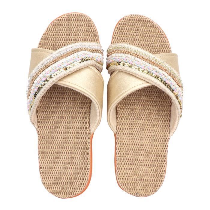Slippers, Women's Sandals, Comfortable and Lightweight Non-Slip Flip Flops for Beach, Beauty Salon, Office, Home