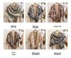 Luxury Imitation Cashmere Shawl: 140cm Square, Warm & Thick with Short Tassels