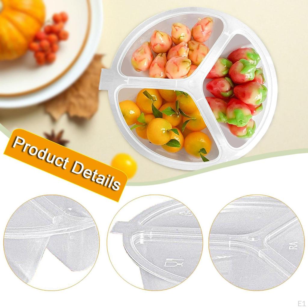 10Pcs Snack Containers with Lids Box for Portion Control Dips Sampling