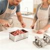 Commercial Grade 1KG Stainless Steels Meat Molder For Burgers Bacons Patties Kitchen Tool Includes Cheesecloth