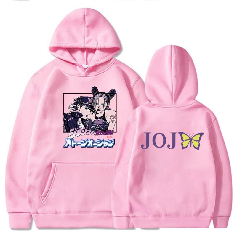 Bizarre Adventure Jojo Men's Hoodies Boys Harajuku Girls Pullover Fancy Music Gift Loose Comfortable Sweatshirt