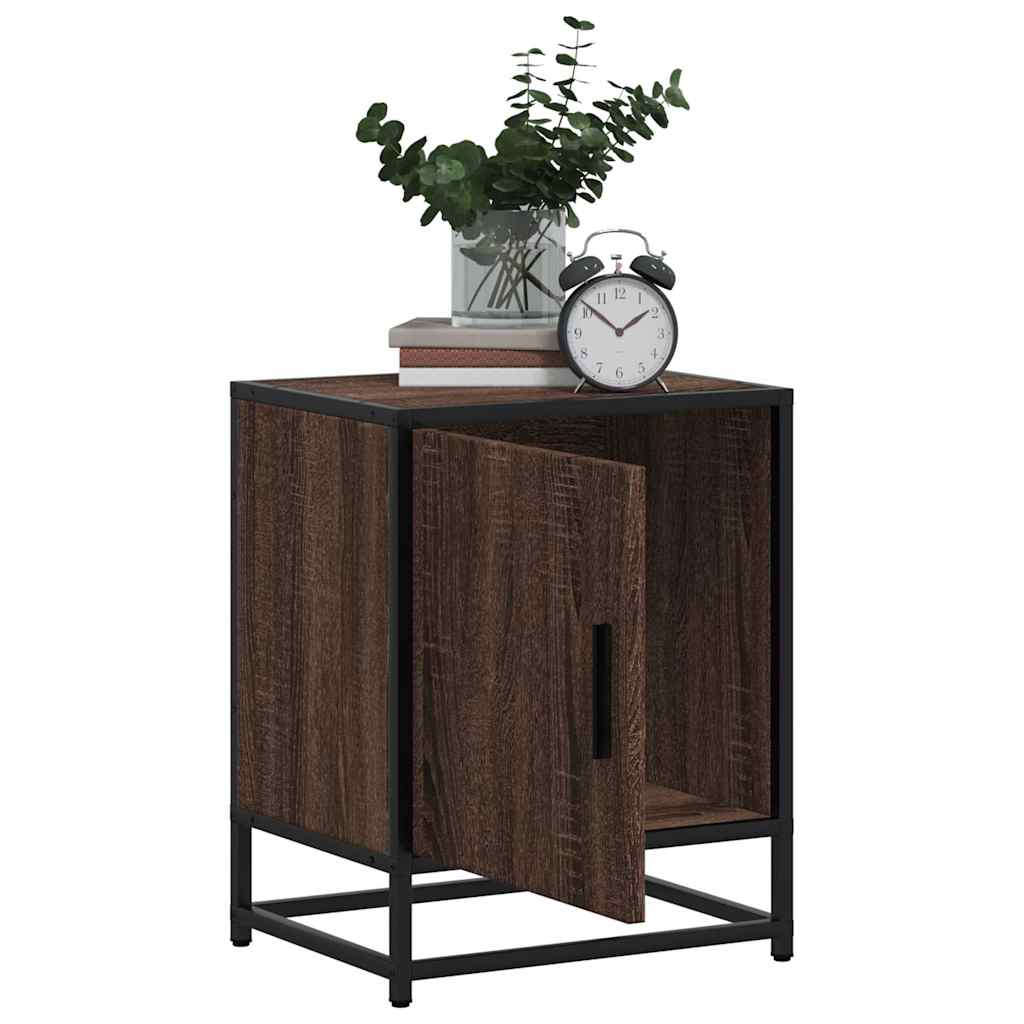 Vidaxl Bedside Tables, 2 Pcs, Brown Oak, 40X31X50 Cm