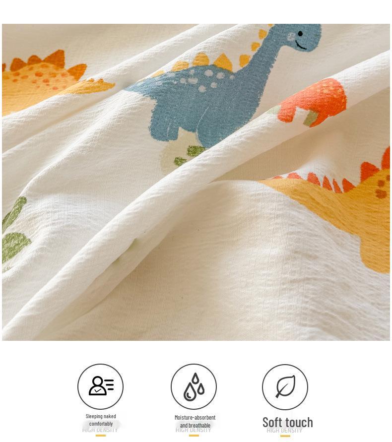 Class A Double Layer Gauze Bedding: Single Cotton Bed Sheet & Duvet Cover Set for Dorm Rooms