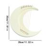 Lyre Harp Musical Instrument Wooden Moon Lyre Harp 7 Strings Lyre Piano Crescent Musical Instrument Portable Harp Instrument