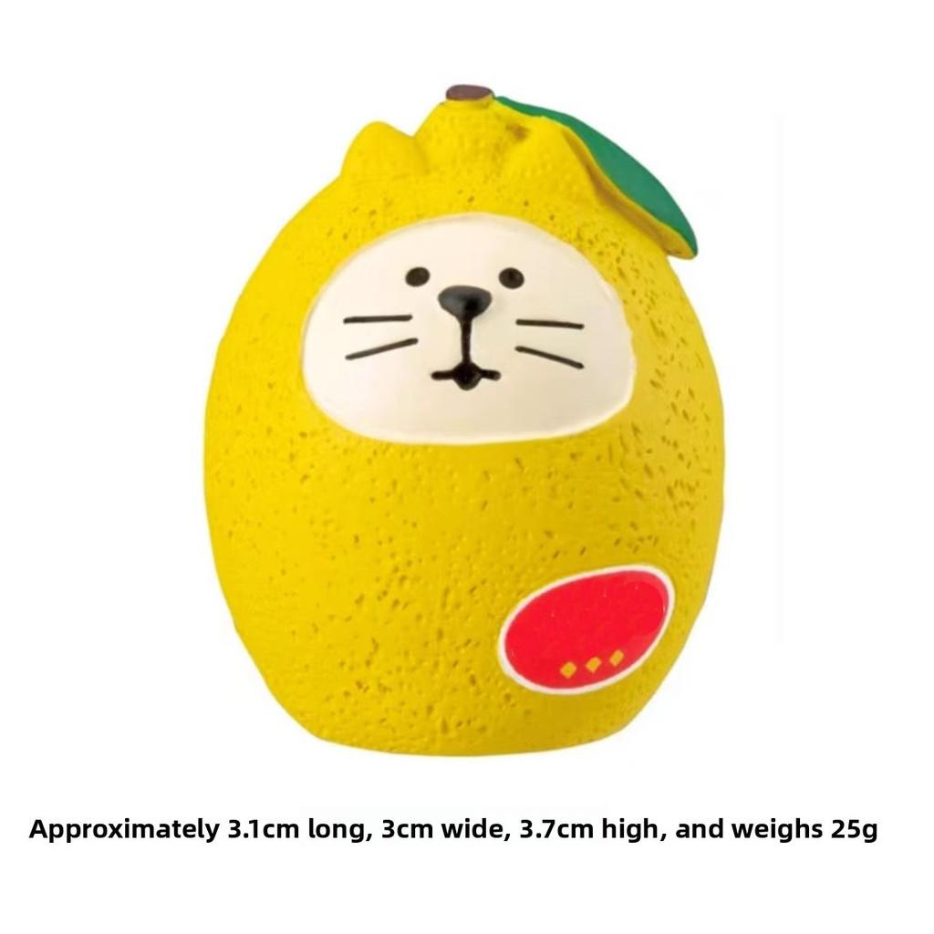Summer Watermelon Cat Resin Figure For Kids And Office Decor