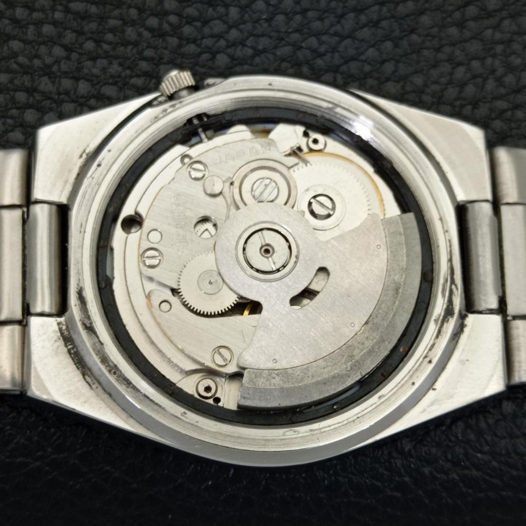GENUINE VINTAGE SEIKO 5 AUTOMATIC 7019A JAPAN MENS GREEN DIAL WATCH a701592-5 R206b-a701592