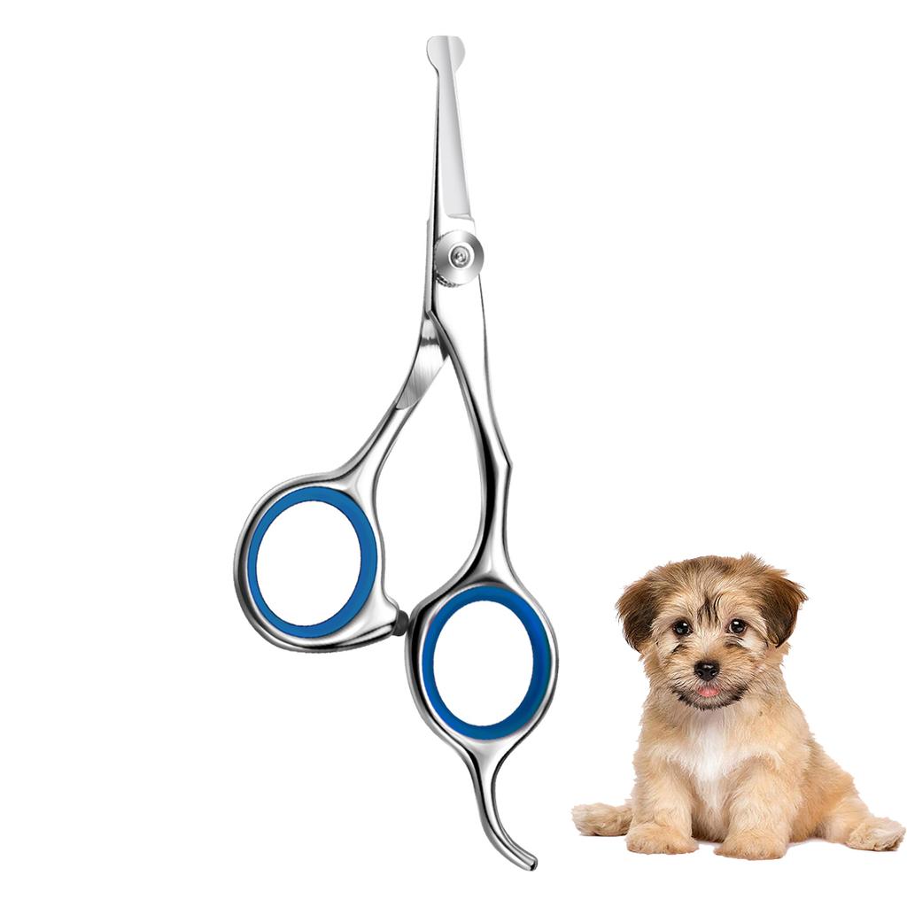 Pet Hair Scissors Animal Cutting Feet Ear Eye Hair Trimming Grooming Stainless-steel Dog Scissors Pets Shears Practical Household Product