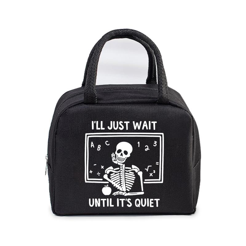 "Teachers Change The World" Pattern Women Men Portable Lunch Bags Funny Books Coffee Pencil Thermal Food Insulation Lunch Bag