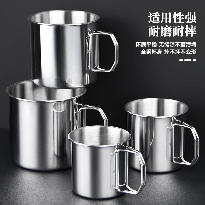 Stainless Steel Folding Water Cup Outdoor Camping Portable Cup