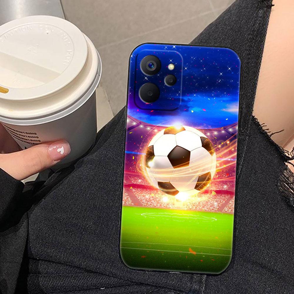 Soccer Football Ball Phone Case For Realme C75 C71 C65 C63 C55 C53 C35 C33 C30 C21 C11 7 6 5 GT NEO 2 NARZO 50 X50 50I Capa Case