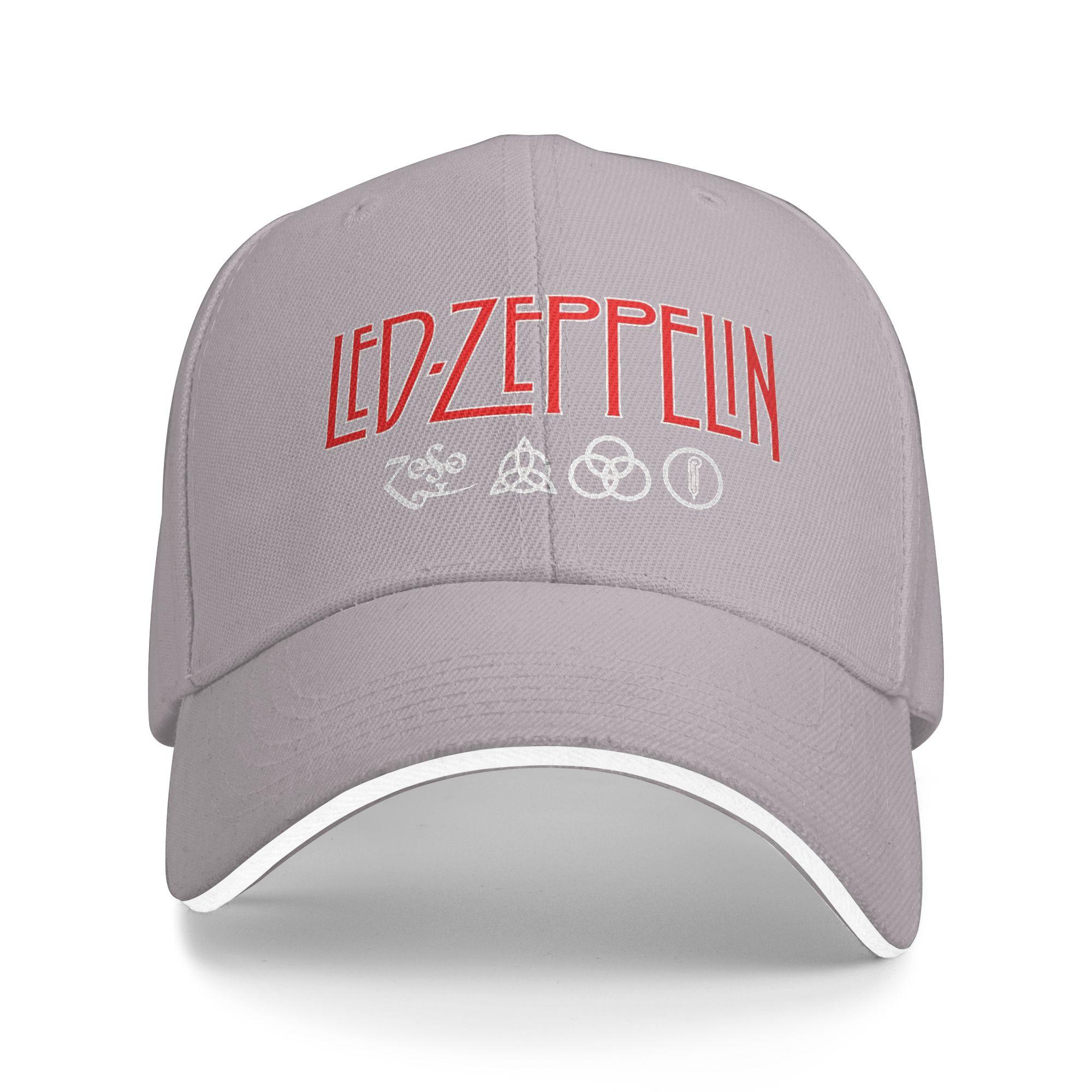 XIXIGO Cap Led Zeppelin US Tour 1975 Baseballpet y2k Retro Unisex Tieners Truckerpet Zonnescherm Ontwerp Buiten Sportschool Baseballpetten One Size
