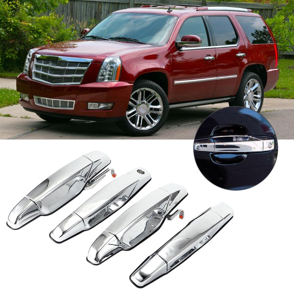 4pcs Chrome Exterior Door Handle 22738721 22738722 22738725 Fit for CHEVROLET SILVERADO